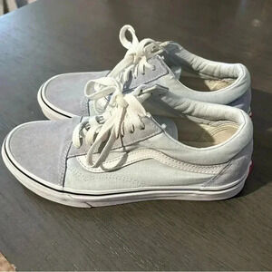 Vans Women's Gray and White Sneakers